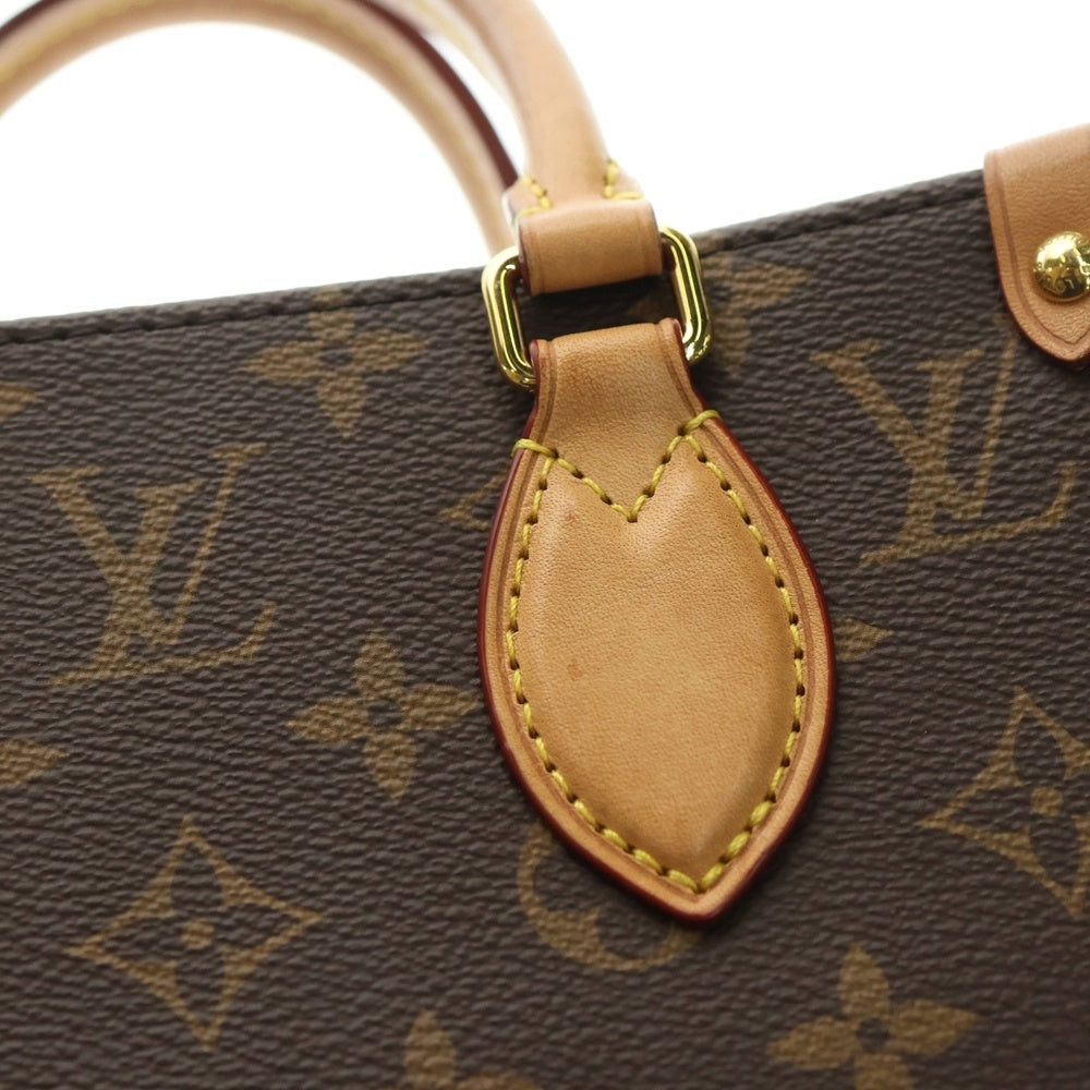 LOUIS VUITTON(ルイヴィトン) モノグラム サックプラBB 2WAYバッグ ショルダーバッグ ハンドバッグ ミニトートバッグ ブラウン ゴールド金具 レザー×PVC M46265