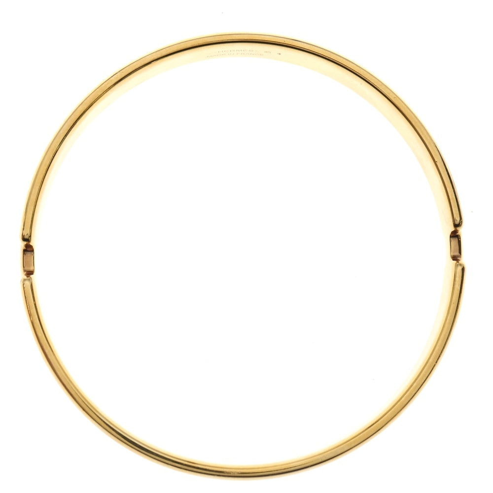 HERMES(エルメス) オランプ バングル ブレスレット ピンクゴールド×ブルー GP