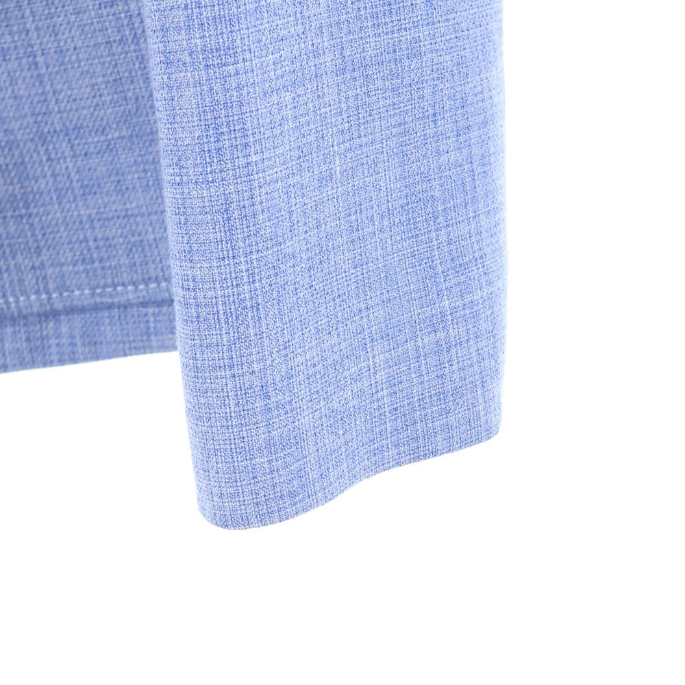 Christian Dior(クリスチャンディオール) ウール混 レーヨン ジップデザイン ダブルブレスト 4B テーラードジャケット ブルー 7C21246A1358