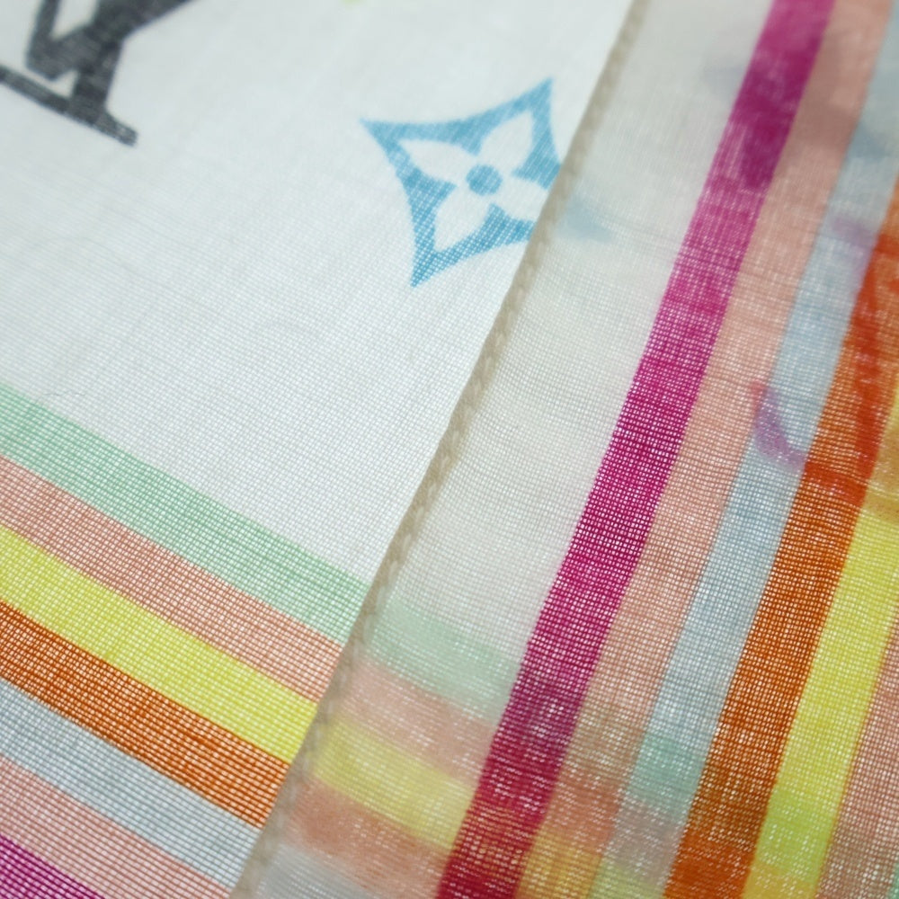 LOUIS VUITTON(ルイヴィトン) モノグラム ミニ ミニ・カレ ブロン マルチカラー スカーフ シルク M71913