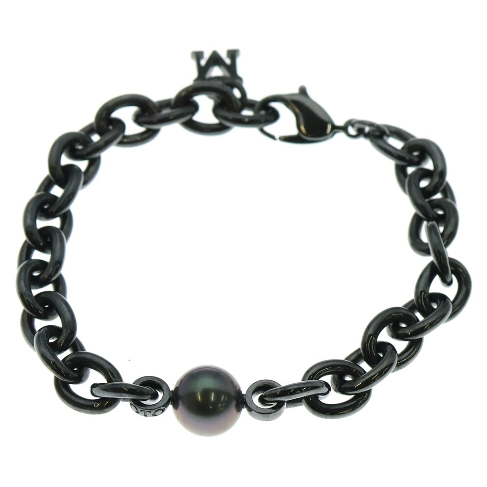 MIKIMOTO(ミキモト) PASSIONOIR パッショノワール 黒蝶真珠 チェーン ブレスレット ガンメタ/ブラック PD-286YS