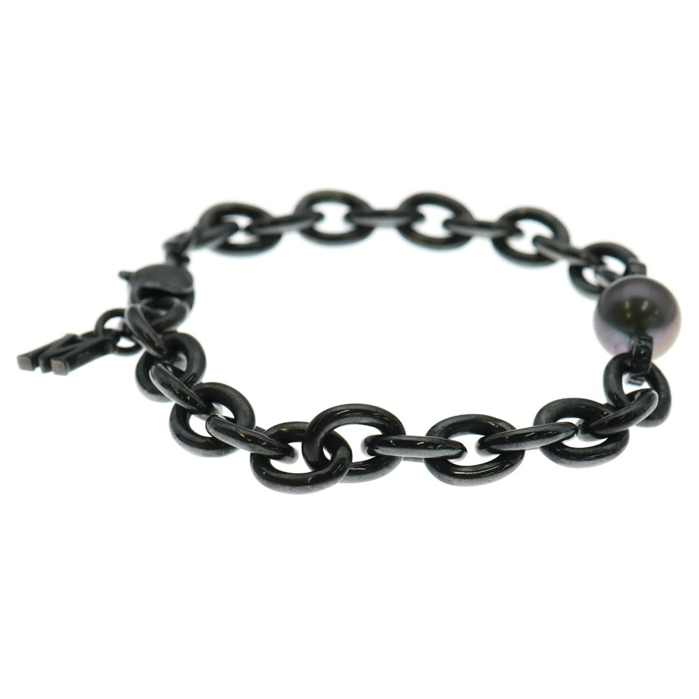 MIKIMOTO(ミキモト) PASSIONOIR パッショノワール 黒蝶真珠 チェーン ブレスレット ガンメタ/ブラック PD-286YS