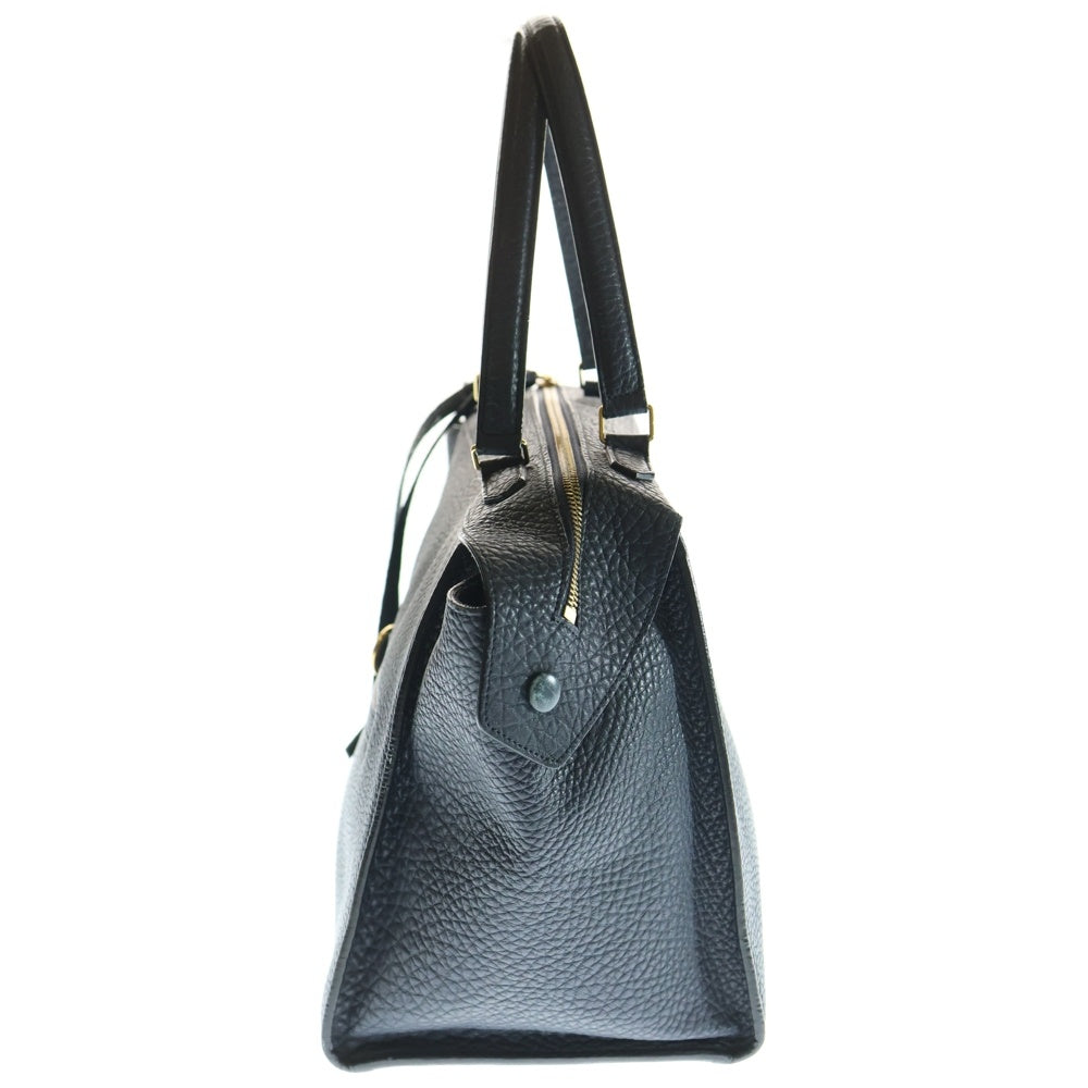 CELINE(セリーヌ) リング トートバッグ ハンドバッグ レザー ゴールド金具 ネイビー