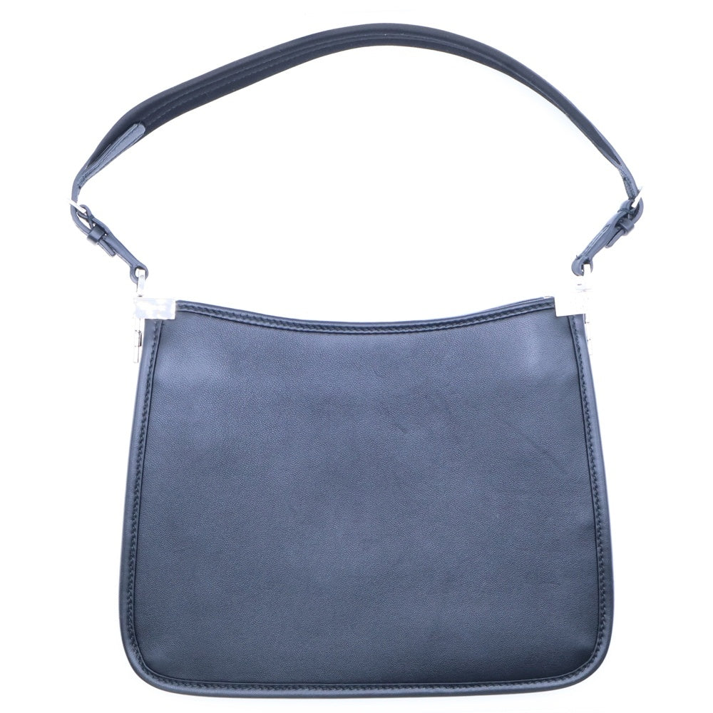 GUCCI(グッチ) ホースビットスリム ワンショルダーバッグ ミニバッグ ハンドバッグ ブラック シルバー金具 レザー 764191