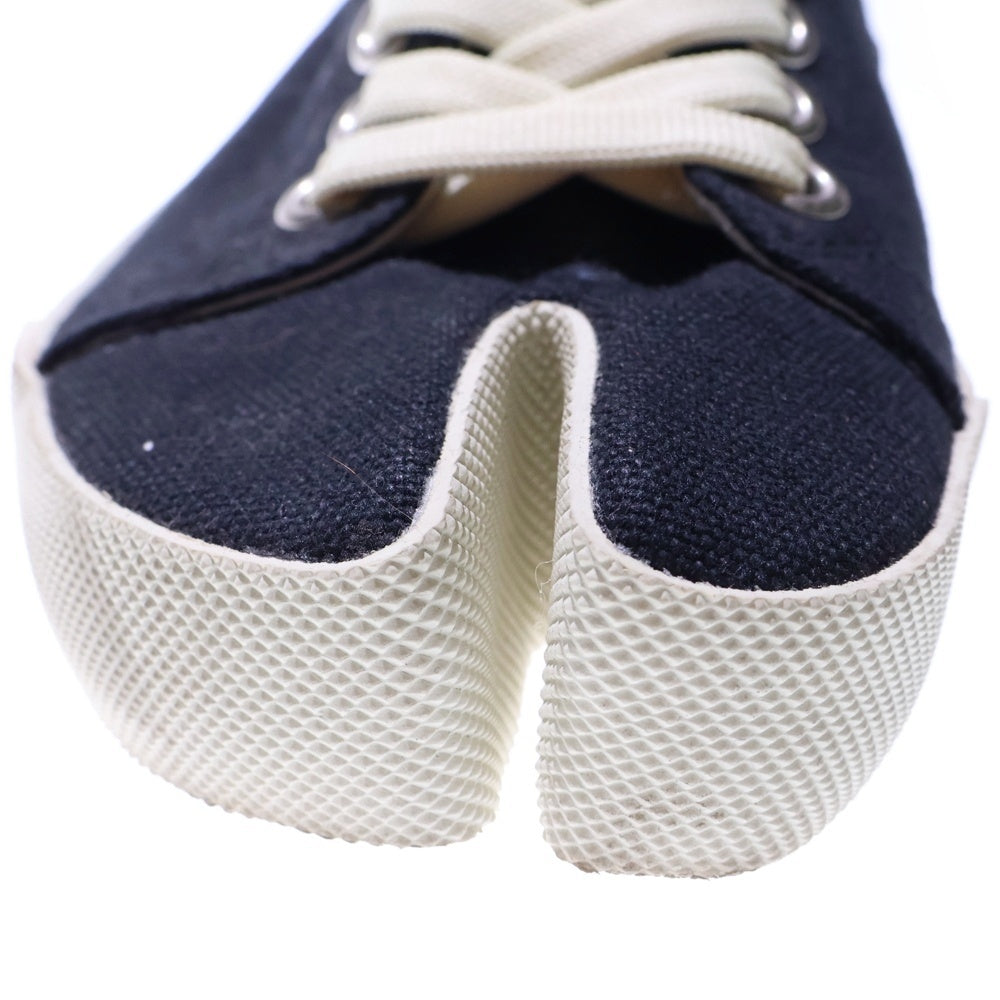 Maison Margiela 1(メゾンマルジェラ) Tabi キャンバス レースアップ ローカットシューズ スニーカー ブラック レディース