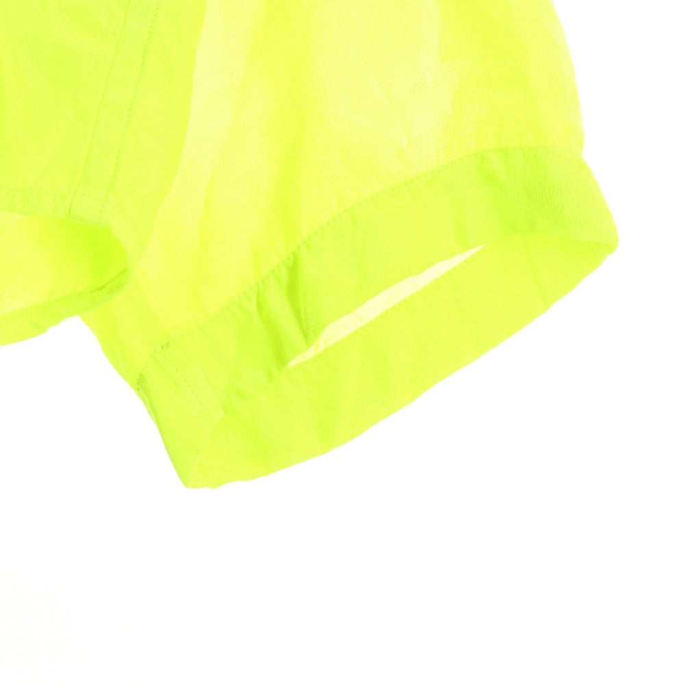 BALENCIAGA(バレンシアガ) ロゴ総柄 レーヨン オーバーサイズ 長袖シャツ イエロー 681631