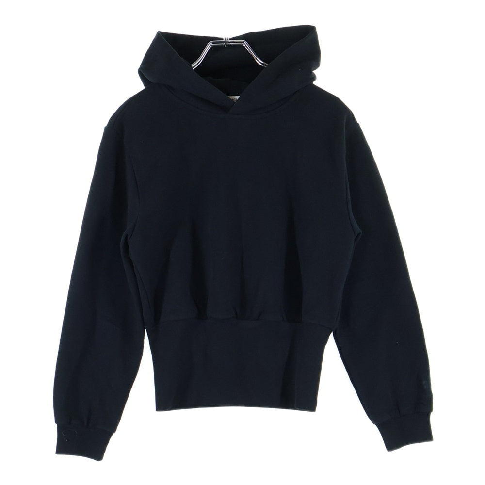 BALENCIAGA(バレンシアガ) Cropped hoodie クロップド ショート丈 プルオーバースウェットパーカー フーディー ブラック レディース 698485