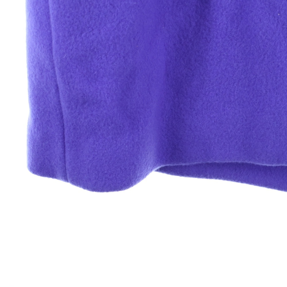 MSGM(エムエスジーエム) ウール ダブルブレスト ピークドラペル チェスター ロングコート パープル