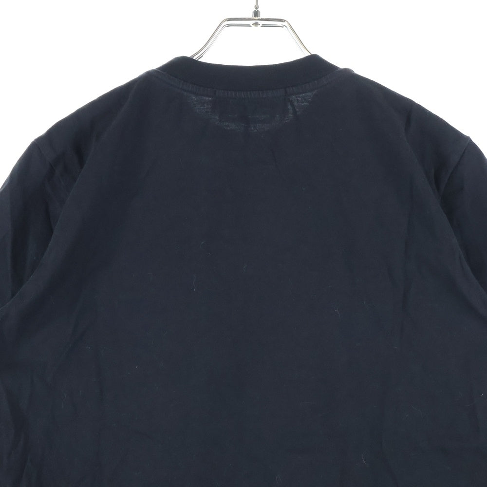 MSGM(エムエスジーエム) ロゴプリント クルーネック 半袖Tシャツ カットソー ブラック 2841MDM100