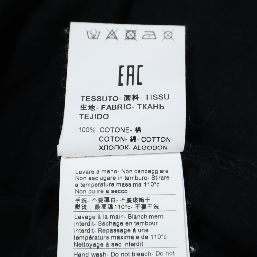 MSGM(エムエスジーエム) ロゴプリント クルーネック 半袖Tシャツ カットソー ブラック 2841MDM100