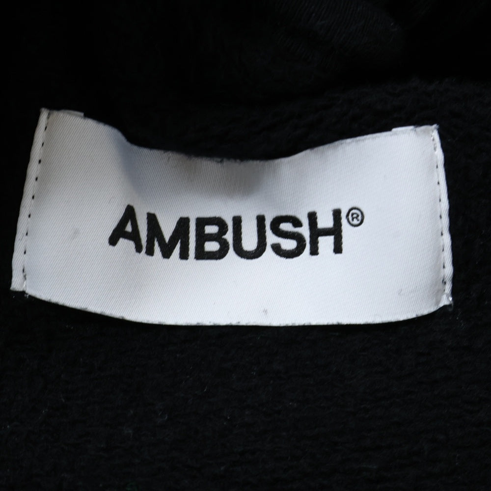 AMBUSH(アンブッシュ) ロゴプリント ドローストリング スウェットパンツ ブラック BWCH002F21FLE002