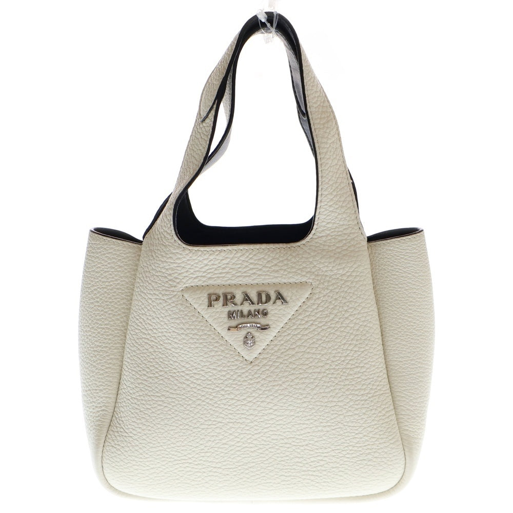 PRADA(プラダ) ヴィッテロダイノ ハンドバッグ ホワイト トリヨンレザー ミニバッグ 1BA349