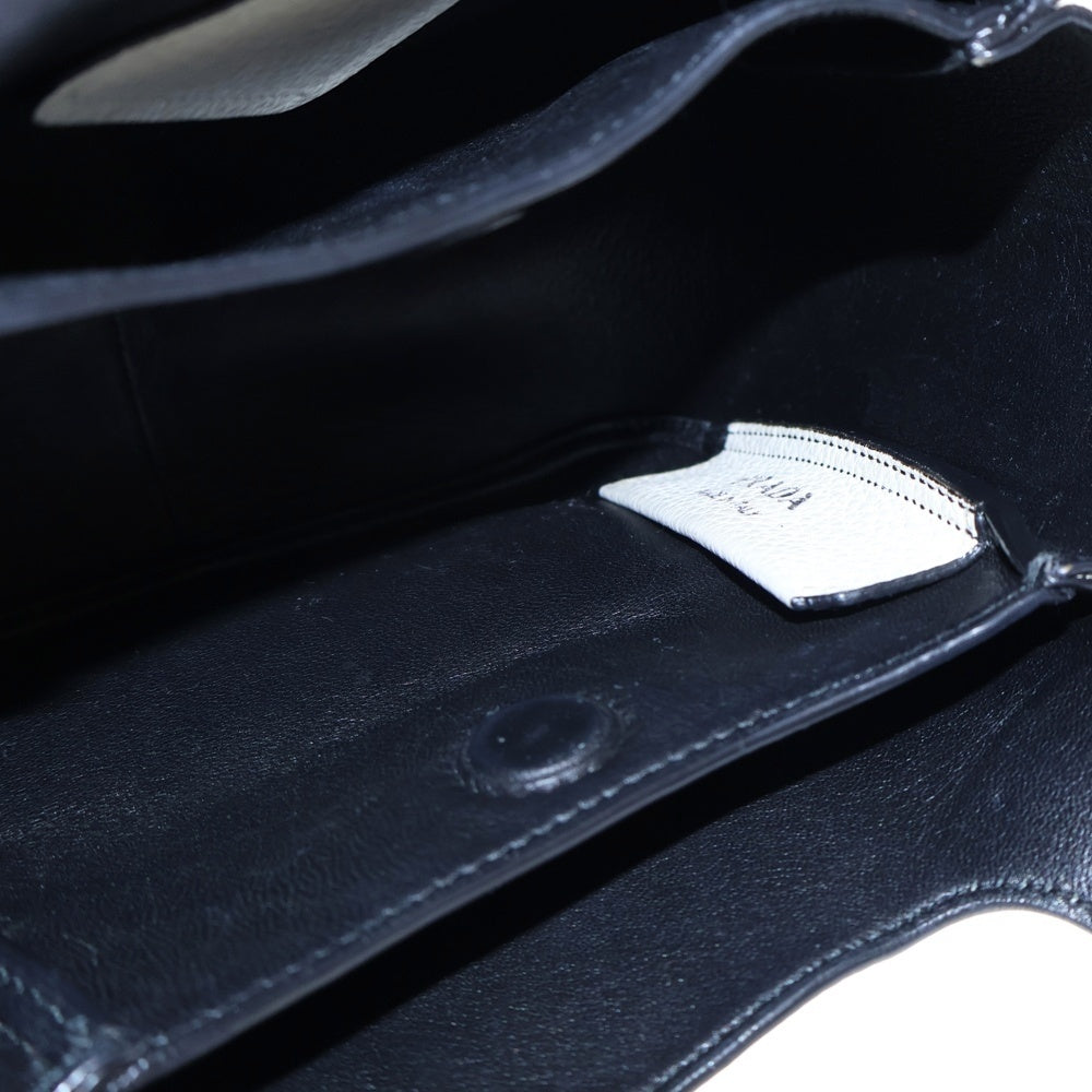 PRADA(プラダ) ヴィッテロダイノ ハンドバッグ ホワイト トリヨンレザー ミニバッグ 1BA349