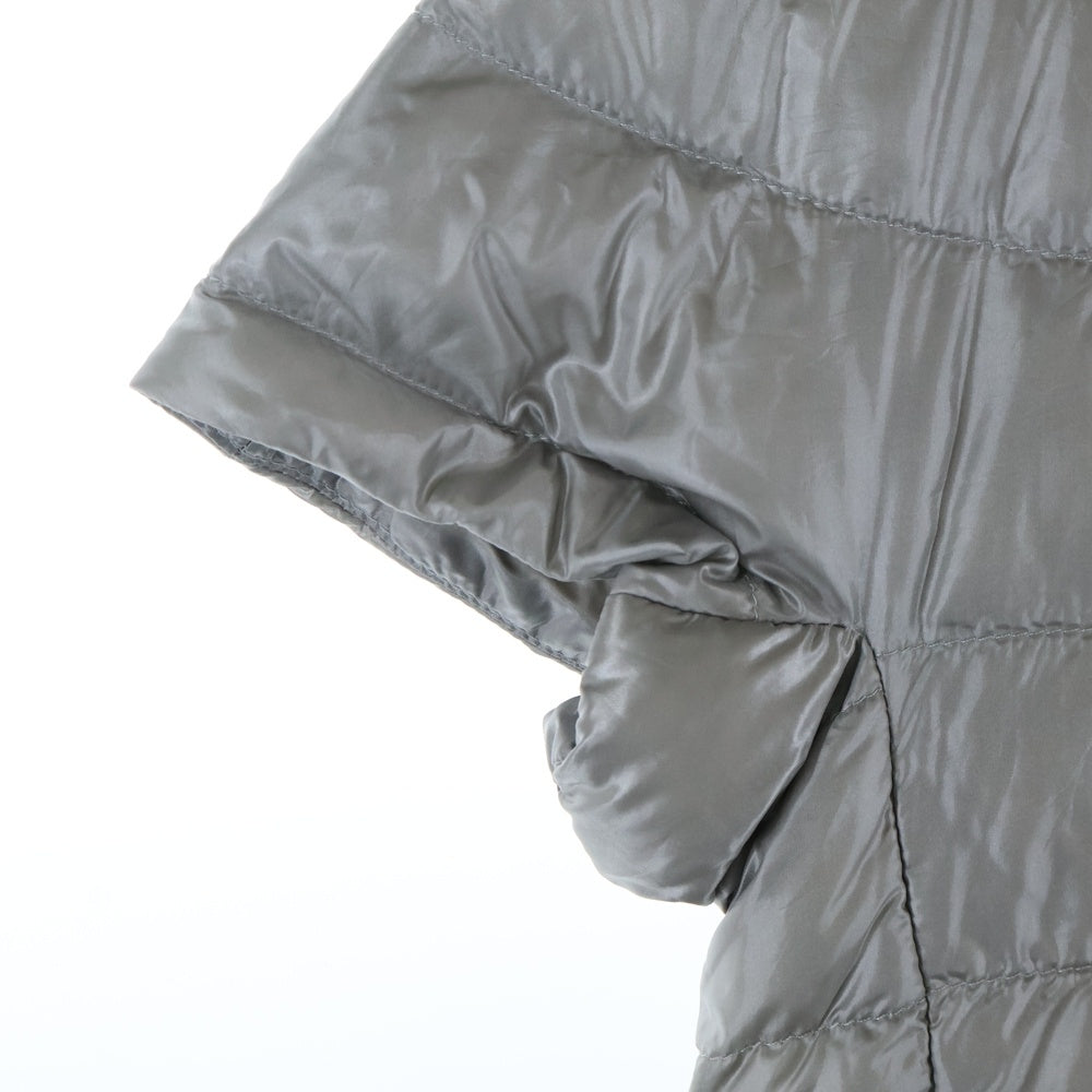 HERNO(ヘルノ) ハーフスリーブ 半袖 スナップボタン ライトダウンジャケット ベスト グレー レディース 45525-40185-3