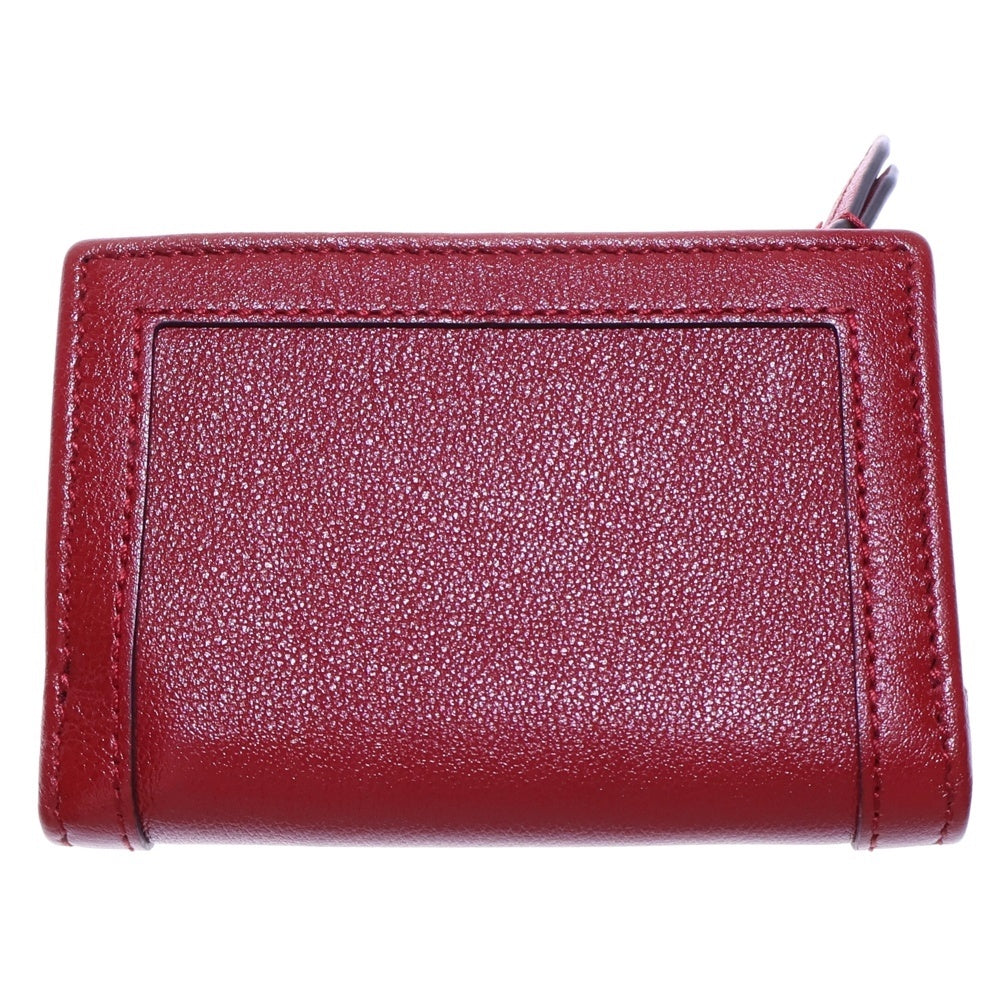 ✨未使用に近い✨　GUCCI ミニ財布　バンブー　三つ折り　竹　ボルドー ✨未使用に近い✨ GUCCI ミニ財布 バンブー 三つ折り 竹 ボルドー