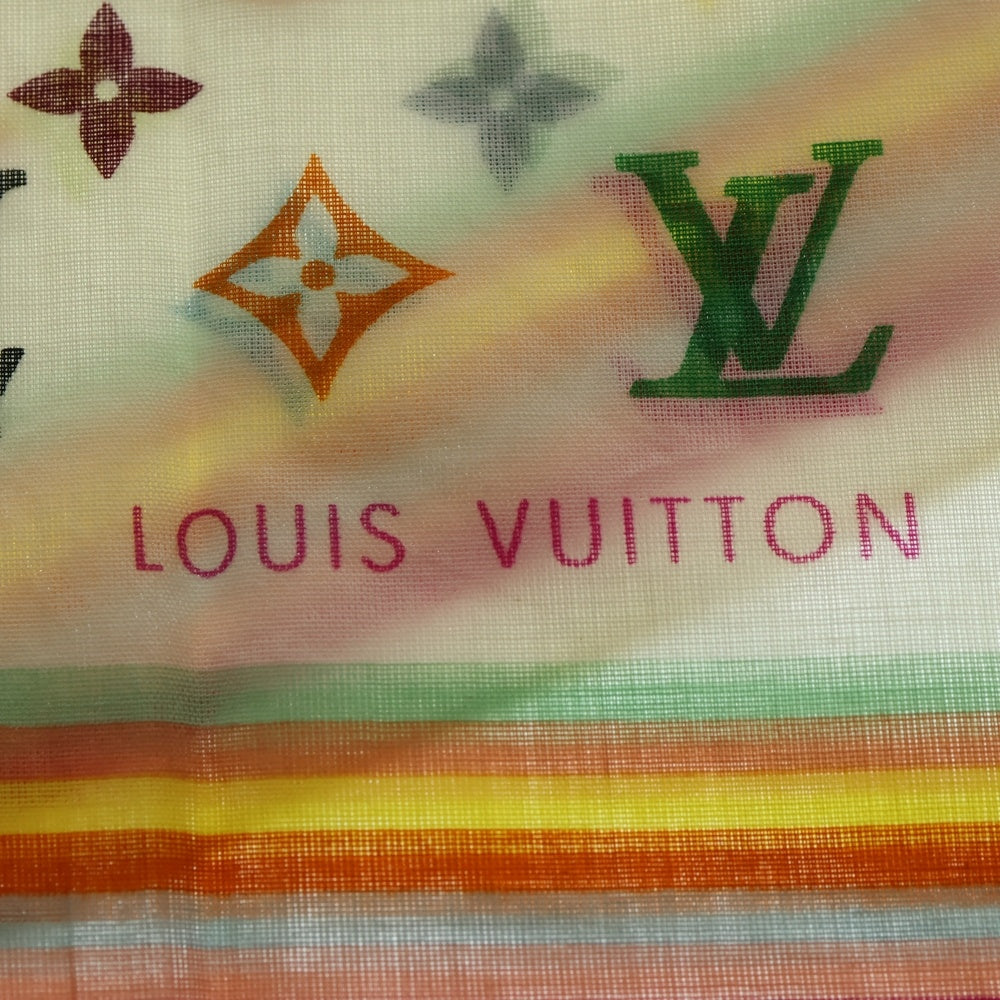 LOUIS VUITTON(ルイヴィトン) モノグラム マルチカラー ミニ スカーフ ハンカチ ホワイト M71913