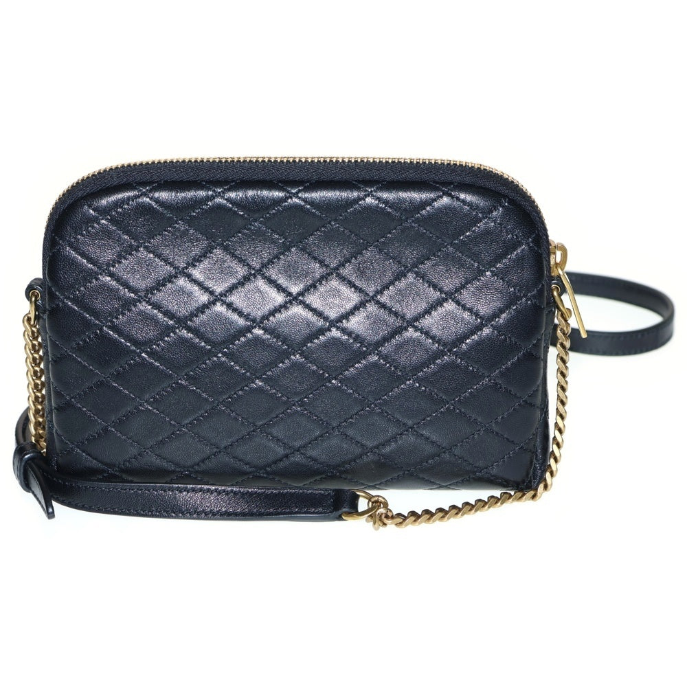 SAINT LAURENT PARIS(サンローランパリ) キルティング チェーンショルダーバッグ ミニバッグ ブラック ゴールド金具 レザー 733667