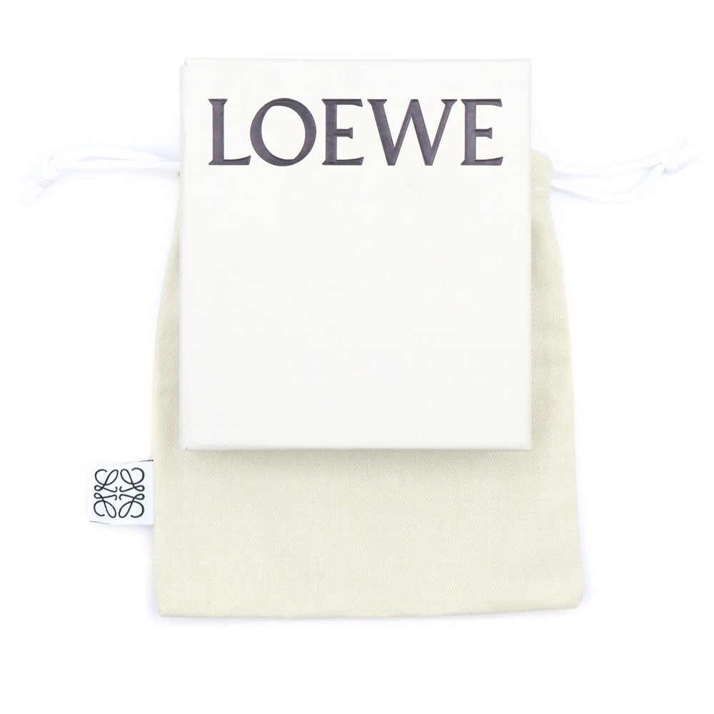LOEWE(ロエベ) フラグメントケース アナグラム カードケース 名刺入れ レザー ライトグリーン シルバー金具