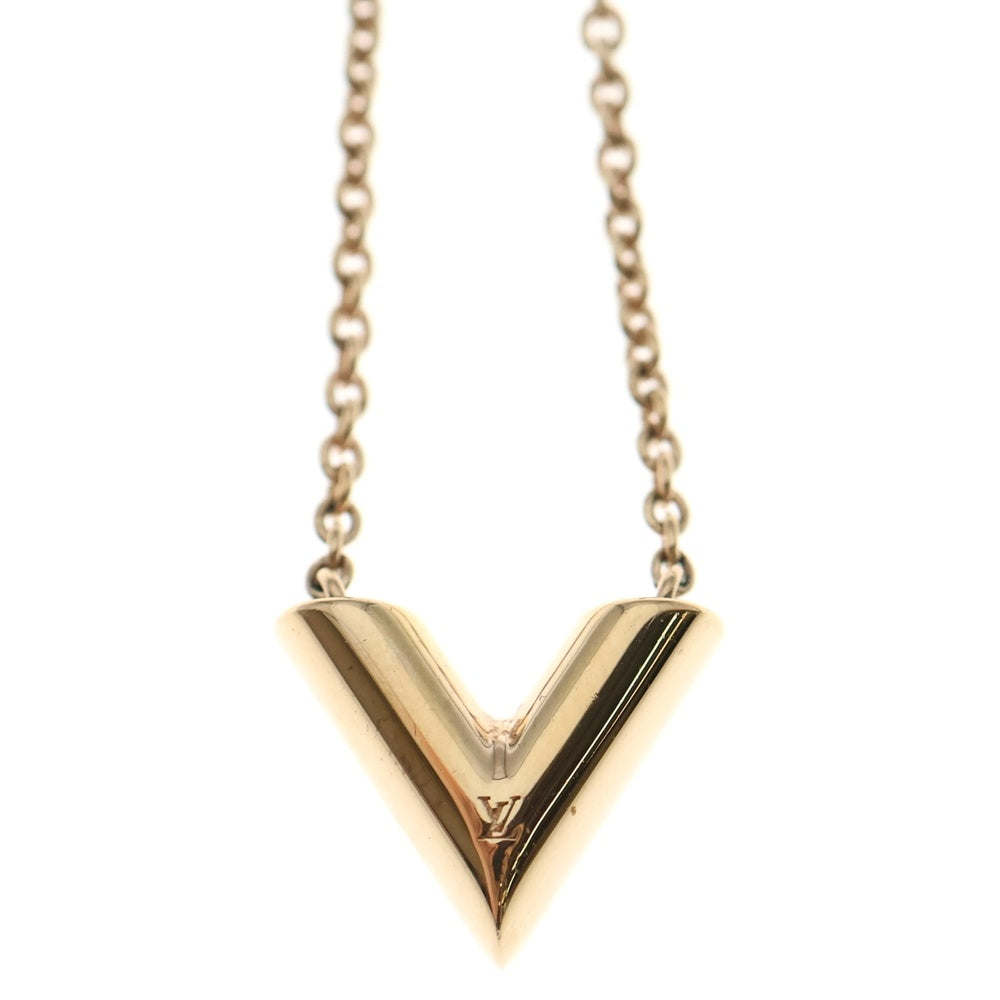 LOUIS VUITTON(ルイヴィトン) エセンシャルV ネックレス ペンダント チェーン ピンクゴールド GP