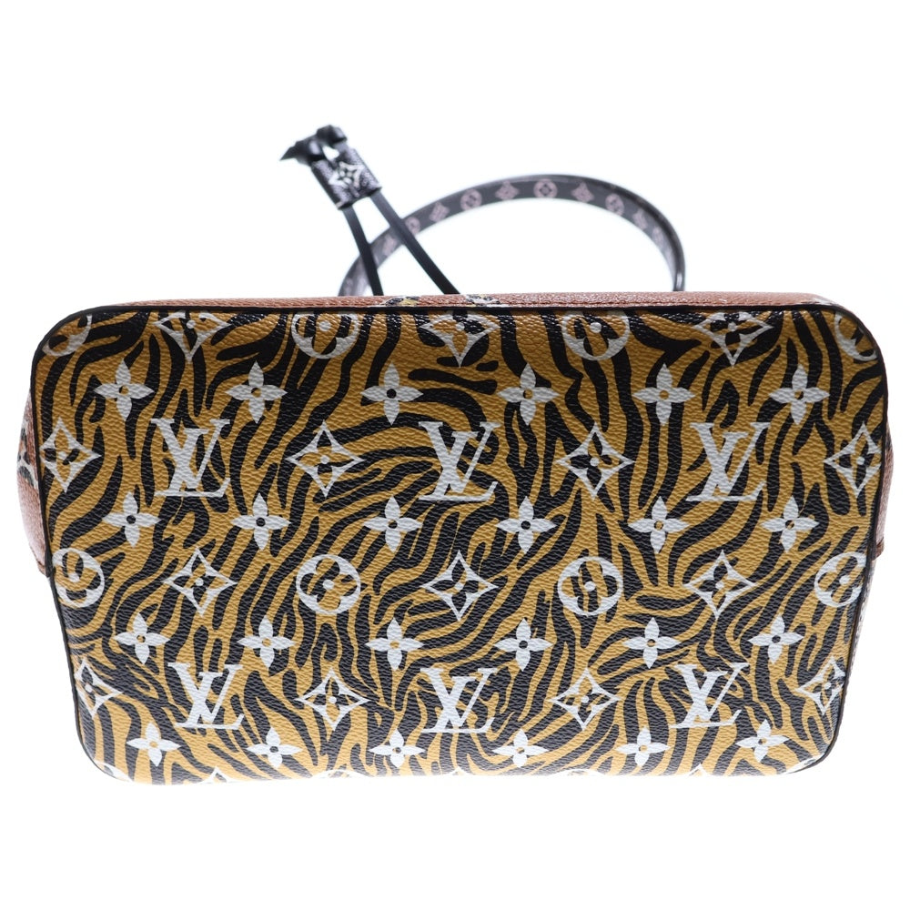 LOUIS VUITTON(ルイヴィトン) モノグラムジャングル ネオノエ ハンドバッグ ショルダーバッグ ブラウン×ブラック ゴールド金具 PVC M44717