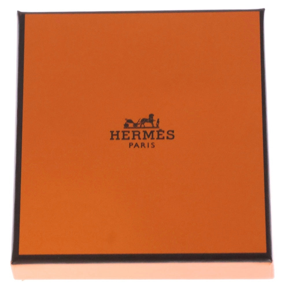 HERMES(エルメス) ミニ ポップ H アッシュ ロゴ ペンダント チェーン ネックレス ホワイト/シルバー