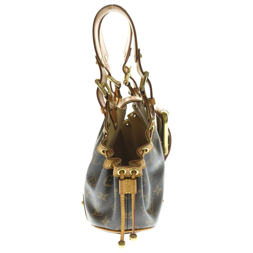 LOUIS VUITTON(ルイヴィトン) テダGM モノグラム PVC レザー ハンドバッグ ゴールド金具 ブラウン M92393