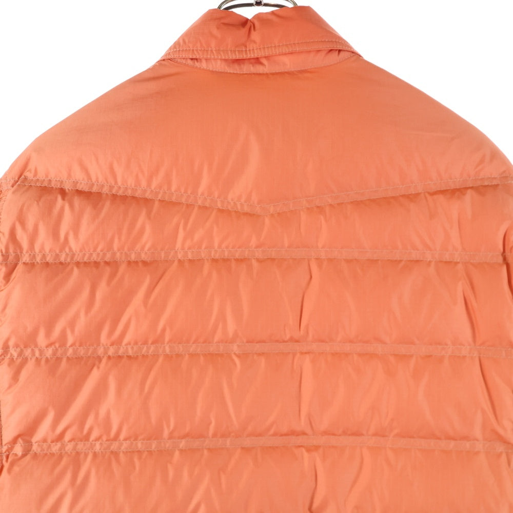 MONCLER(モンクレール) 24SS LAVACHEY ラヴァケイ ワッペンロゴ スナップボタン ダウンジャケット オレンジ J10971G00002 54A3E