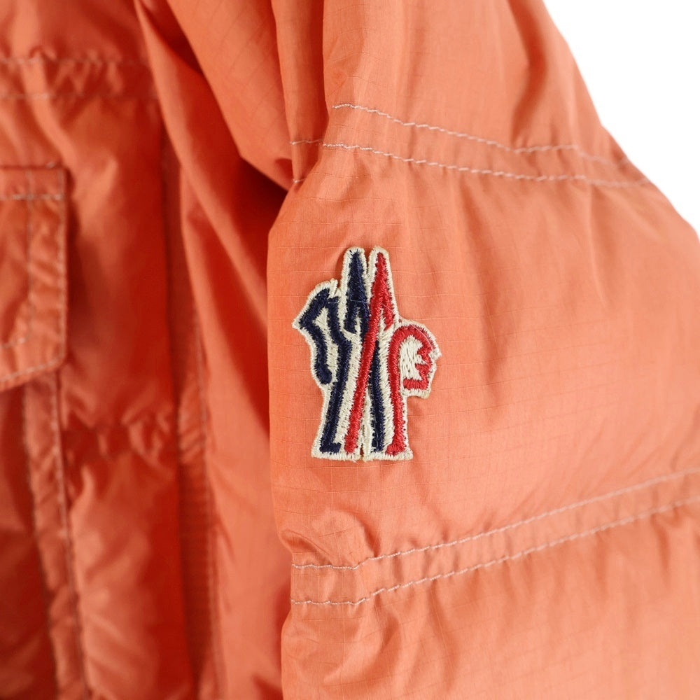 MONCLER(モンクレール) 24SS LAVACHEY ラヴァケイ ワッペンロゴ スナップボタン ダウンジャケット オレンジ J10971G00002 54A3E