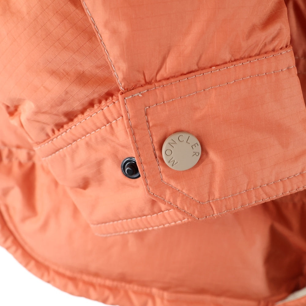 MONCLER(モンクレール) 24SS LAVACHEY ラヴァケイ ワッペンロゴ スナップボタン ダウンジャケット オレンジ J10971G00002 54A3E