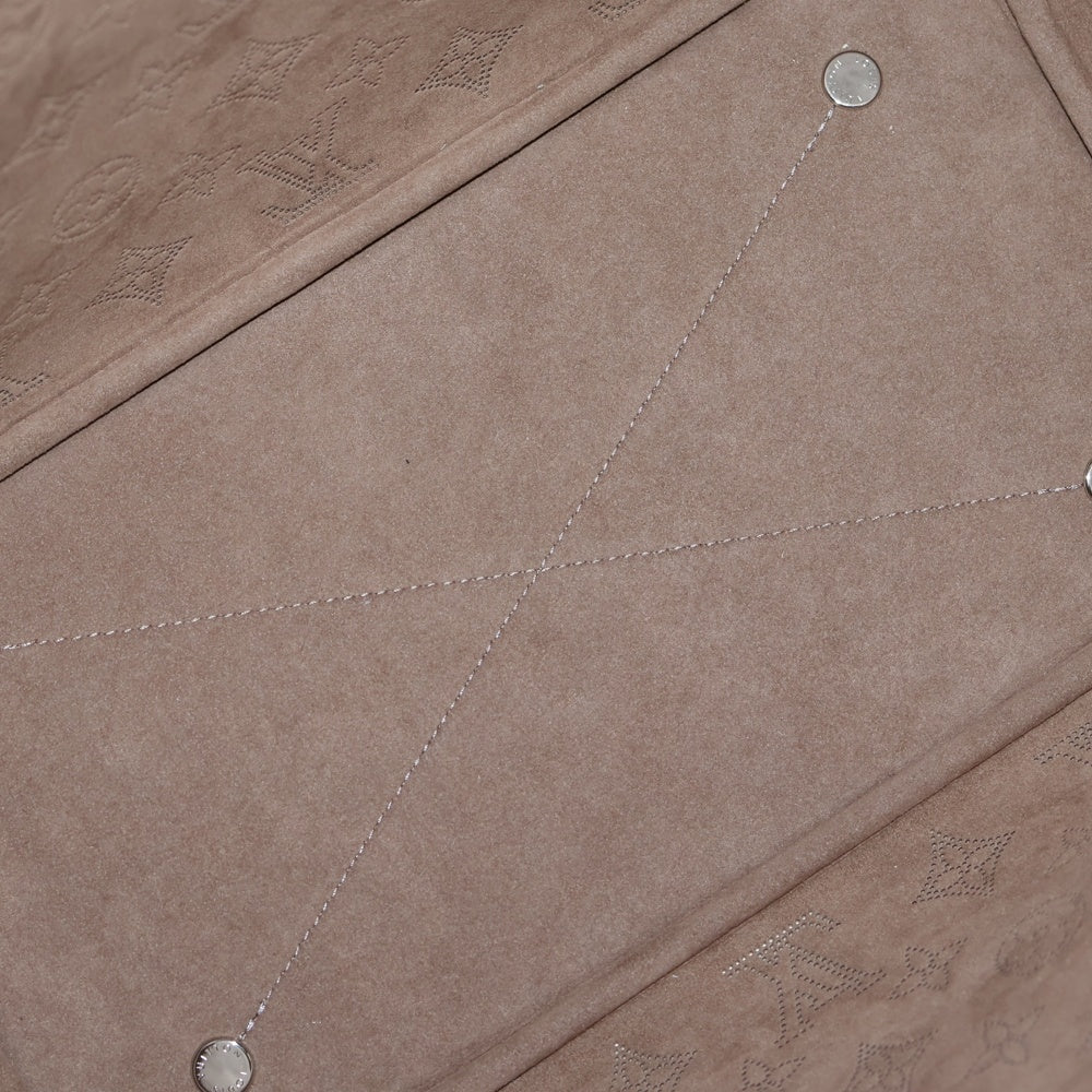 LOUIS VUITTON(ルイヴィトン) ブロッサムMM モノグラム マヒナ パンチングレザー ショルダー トートバッグ シルバー金具 ベージュ M21852