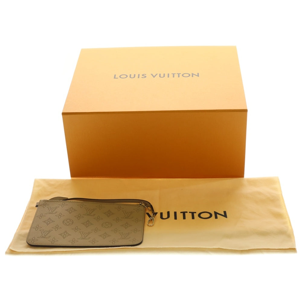 LOUIS VUITTON(ルイヴィトン) ブロッサムMM モノグラム マヒナ パンチングレザー ショルダー トートバッグ シルバー金具 ベージュ M21852