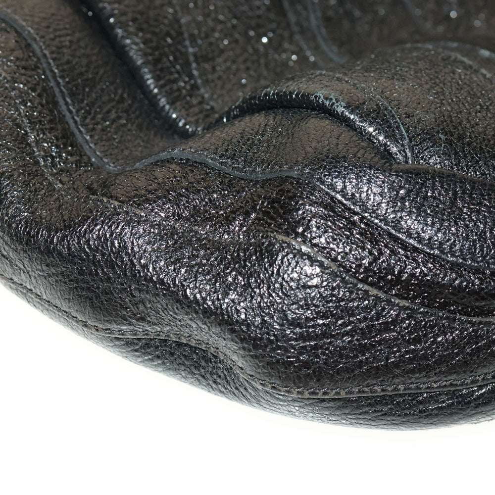 PRADA(プラダ) トライアングルロゴ 2WAYショルダーバッグ ハンドバッグ ブラック レザー BN1687 シルバー金具