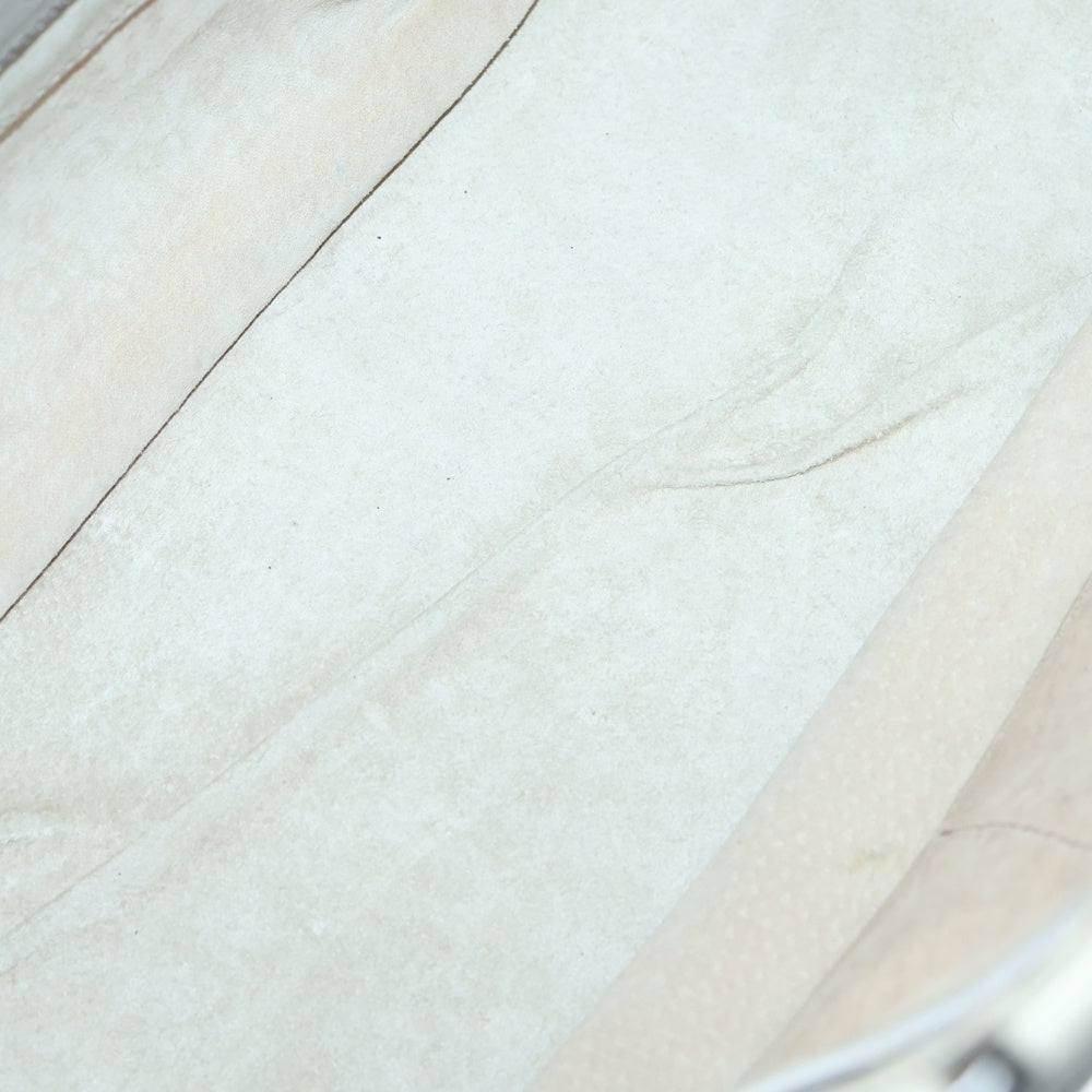 PRADA(プラダ) グラデーショントートバッグ ハンドバッグ トートバッグ アイボリー×ブラック レザー ブラック金具