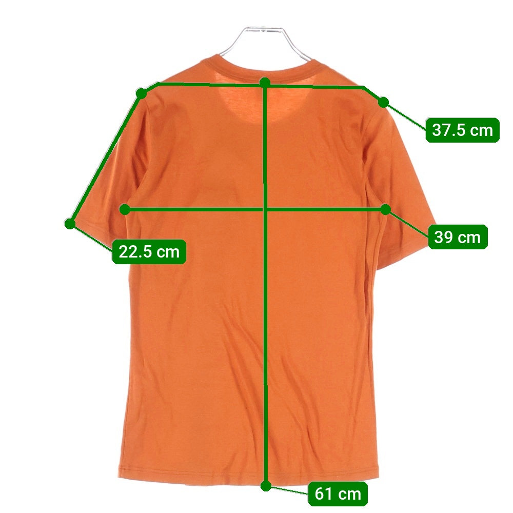LOUIS VUITTON(ルイヴィトン) 09AW モノグラム チャーム ポケット クルーネック 半袖Tシャツ カットソー オレンジ レディース RW092W WPTS05 JB1