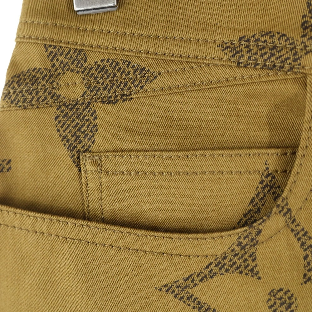 LOUIS VUITTON(ルイヴィトン) 19SS モノグラムジャイアント リバース 総柄 ジップデザイン ミニ スカート ブラウン レディース RW191B NYC FGJU77