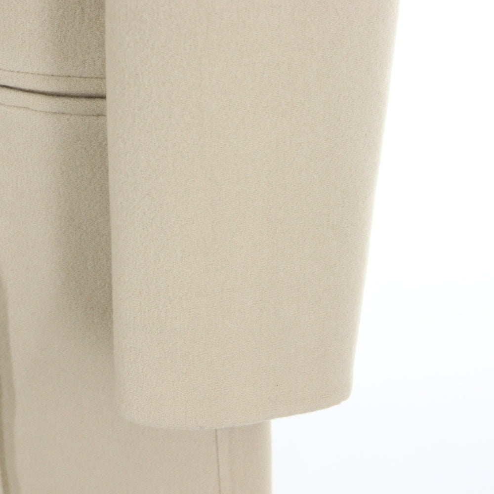 MADISONBLUE(マディソンブルー) 17AW PEARL CHESTER COAT パールボタン ウール ダブルブレスト ピークドラペル チェスター ロング コート ベージュ レディース MB174-2003