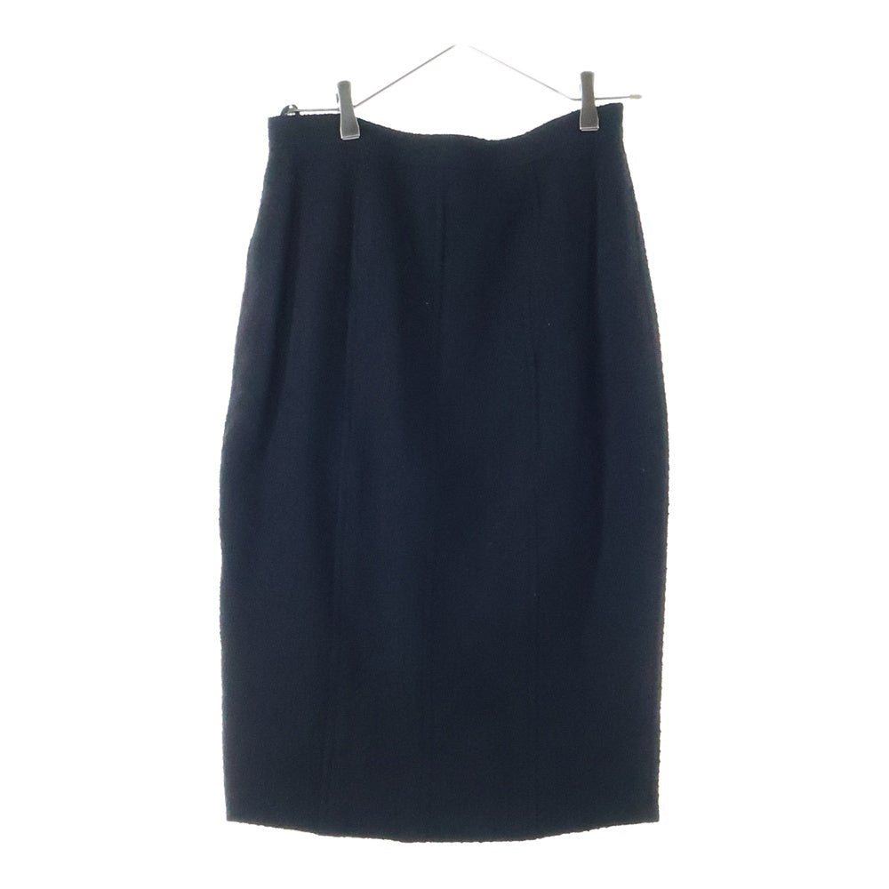 CHANEL(シャネル) 95AW ココマークボタン ロゴジャガード ウールツイード セットアップ ダブルブレスト テーラードジャケット タイト ミディアムスカート レディース P05924V04386