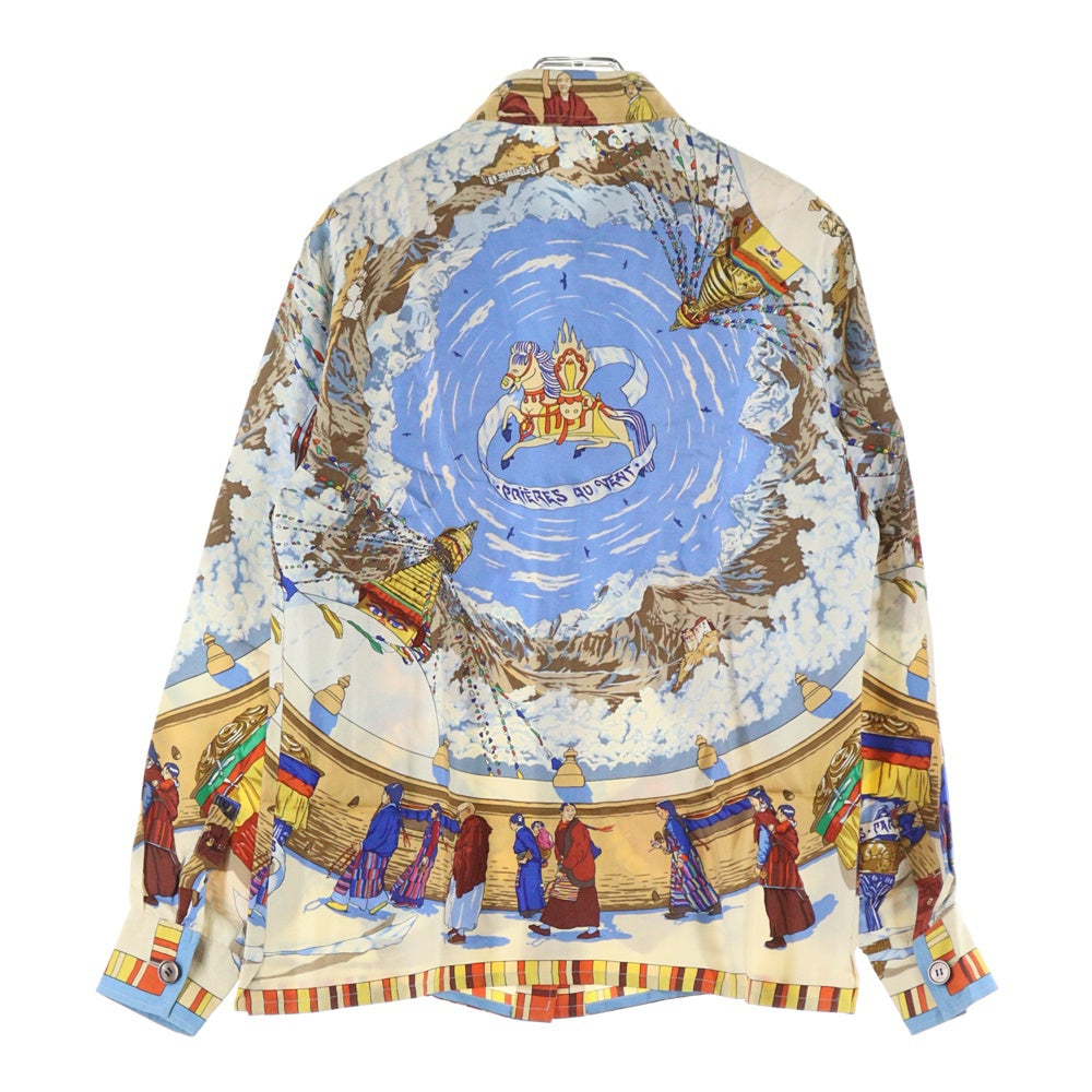 HERMES(エルメス) PRIERES AU VENT 風の中の祈り シルクスカーフ 総柄