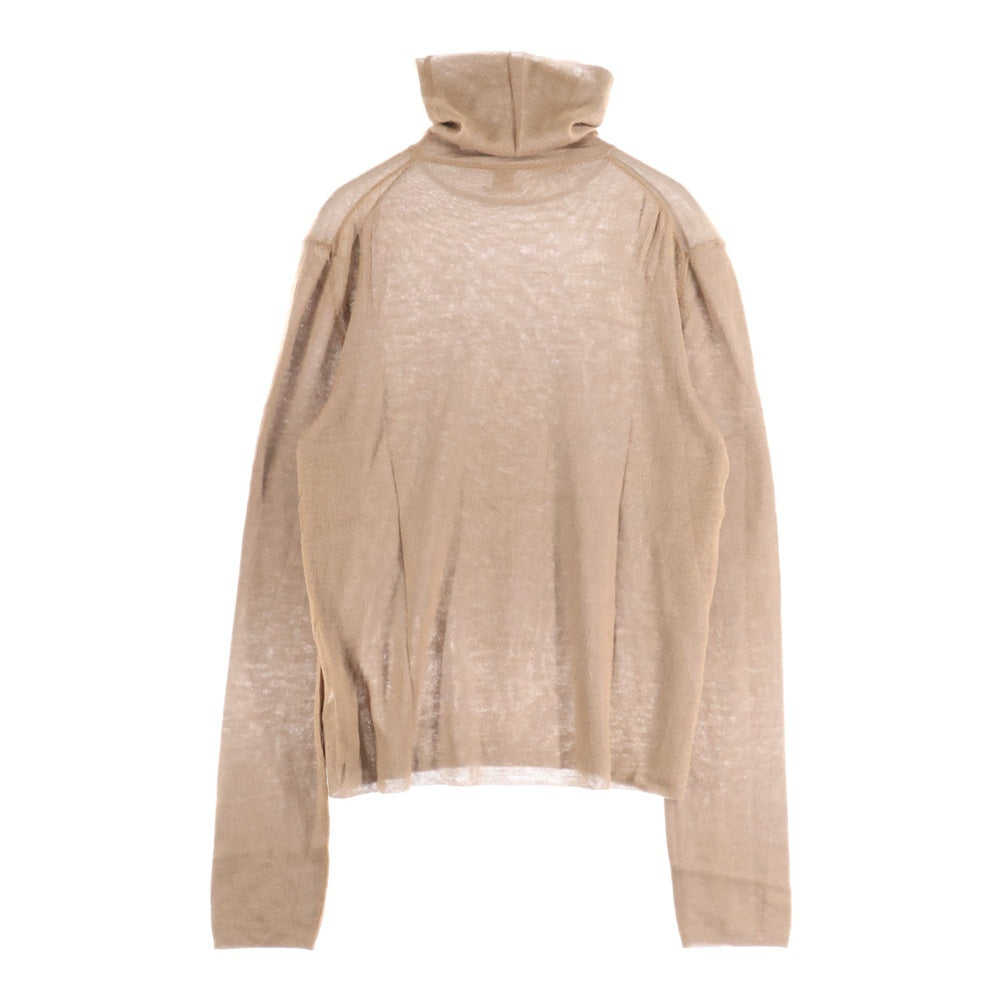 HERMES(エルメス) タートルネックカシミヤ長袖ニットセーター ブラウン sw206