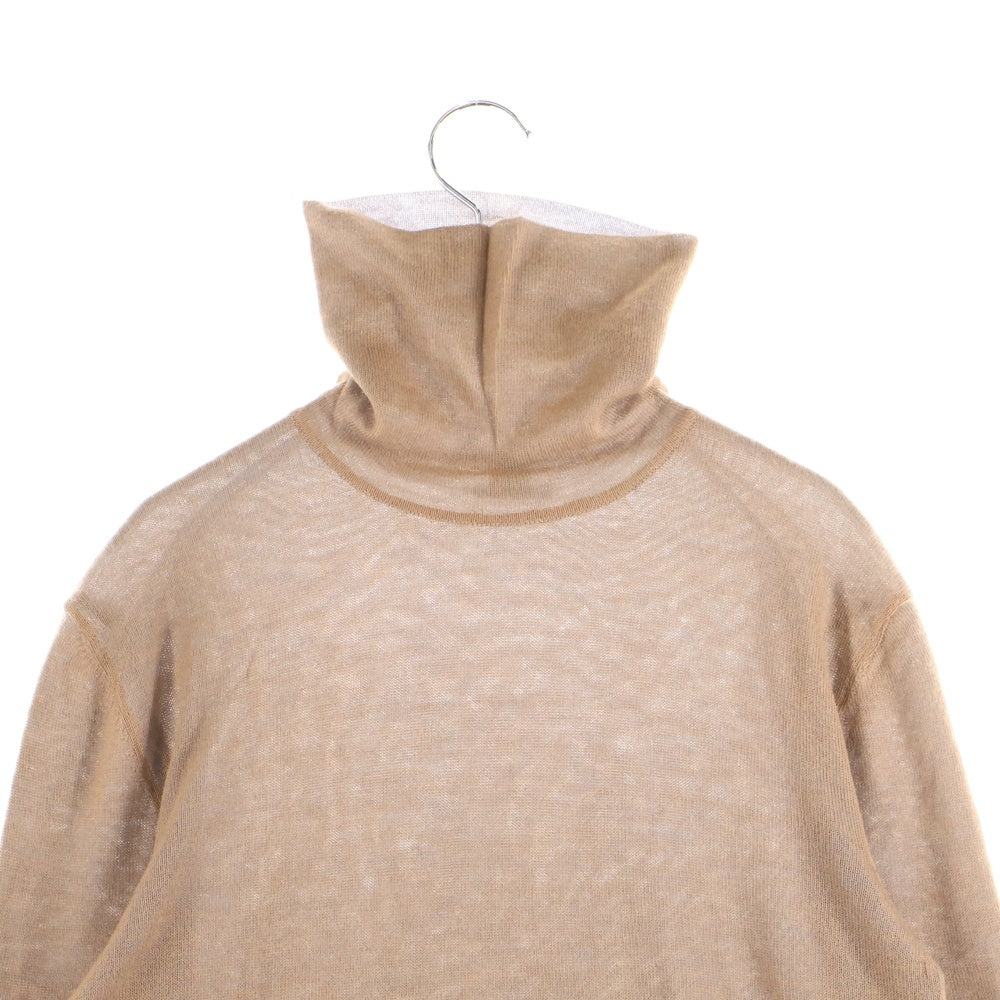 HERMES(エルメス) タートルネックカシミヤ長袖ニットセーター ブラウン
