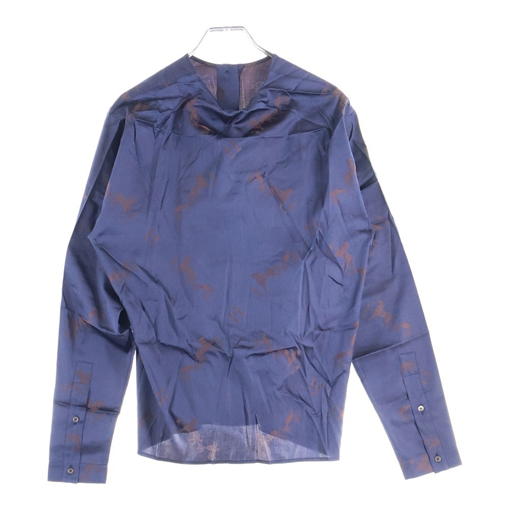 HERMES(エルメス) 総柄 ジャケット Nouvelle Caledonie 長袖 ヴィンテージ マルチカラー シルク レディース