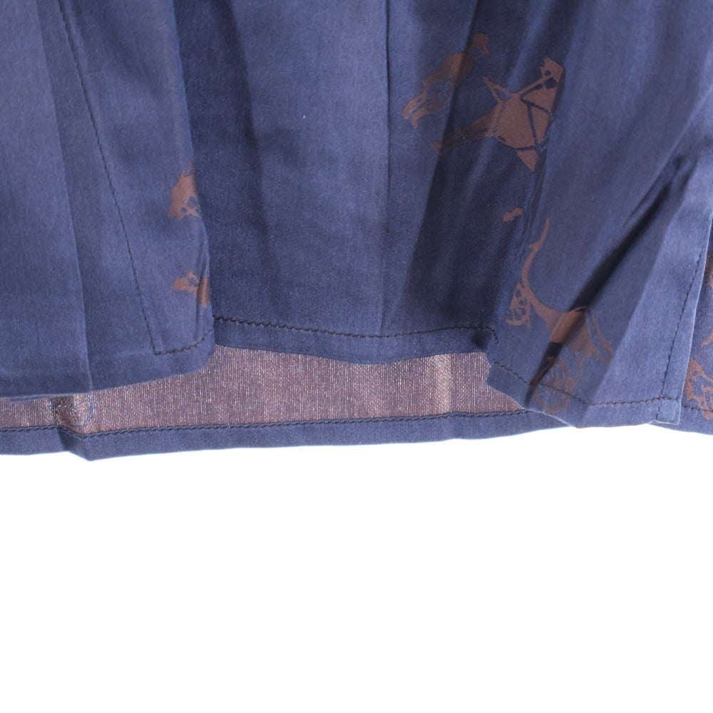 HERMES(エルメス) 総柄 ジャケット Nouvelle Caledonie 長袖 ヴィンテージ マルチカラー シルク レディース