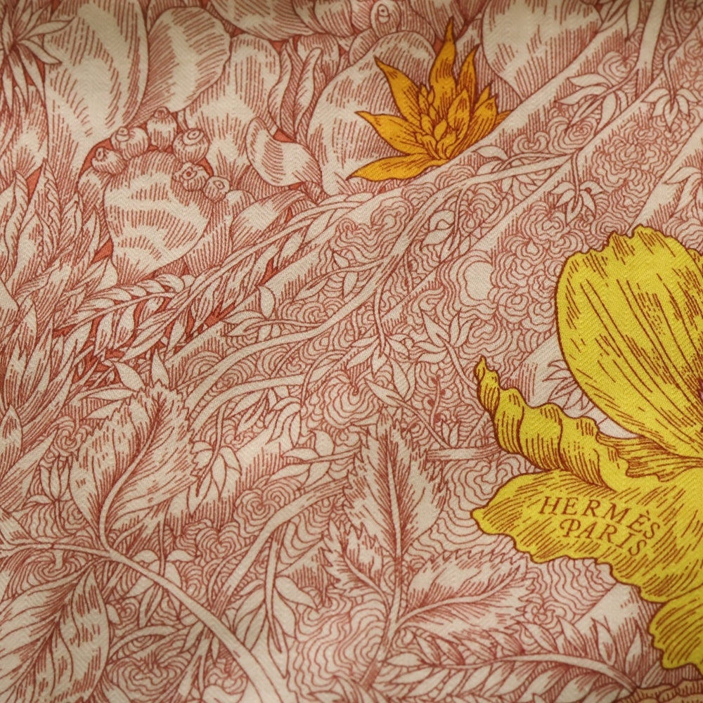 HERMES(エルメス) カレジュアン140 カシミアシルク RETOUR A LA NATURE マルチカラー レディース