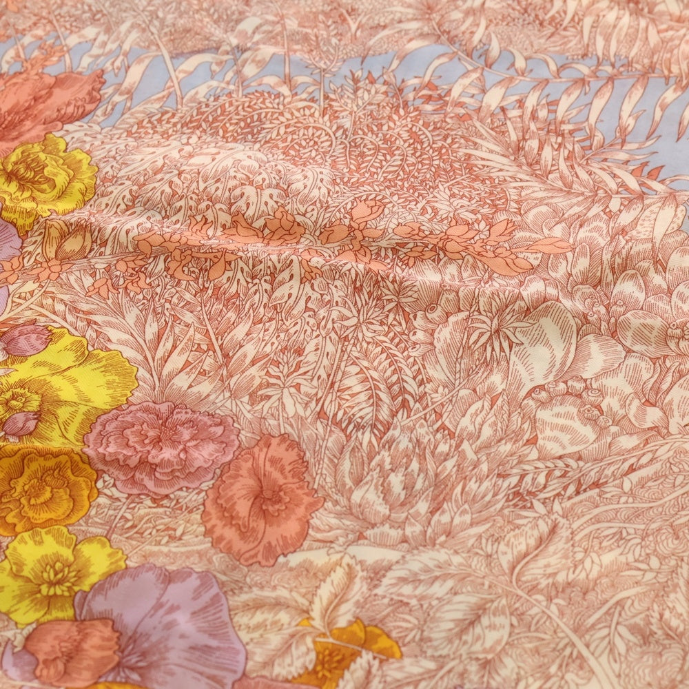 HERMES(エルメス) カレジュアン140 カシミアシルク RETOUR A LA NATURE マルチカラー レディース