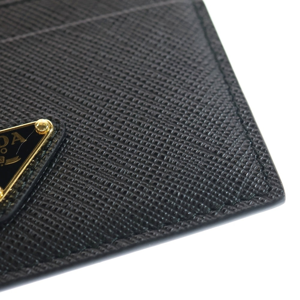 PRADA(プラダ) サフィアーノ カードケース パスケース トライアングルロゴ ブラック レザー 1MC208