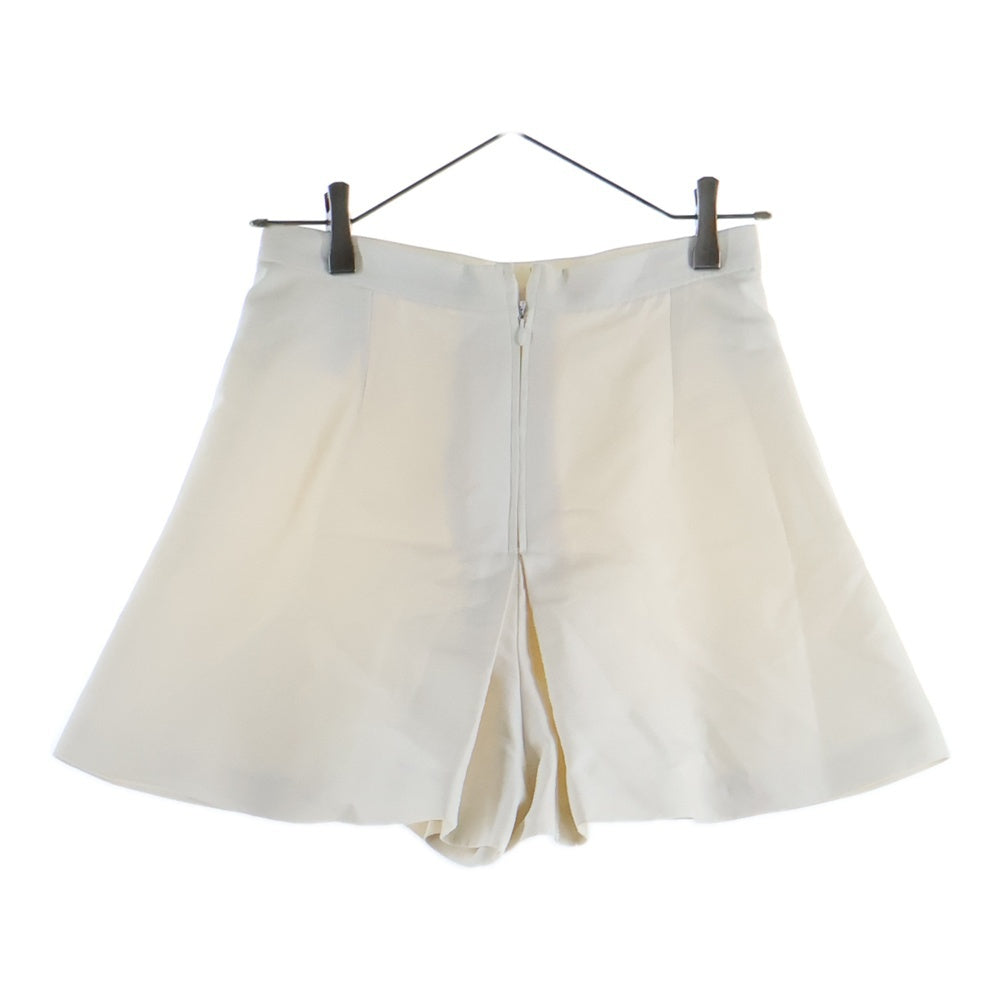 Christian Dior(クリスチャンディオール) シルク混 コットン キュロット ミニ スカート ショート ハーフパンツ ショーツ ホワイト レディース 7C21402A1336