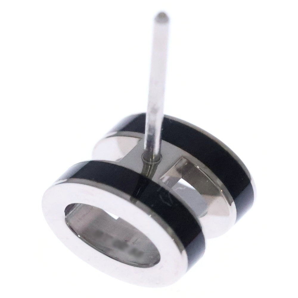 HERMES(エルメス) ポップアッシュ ミニ ピアス ブラック×シルバー