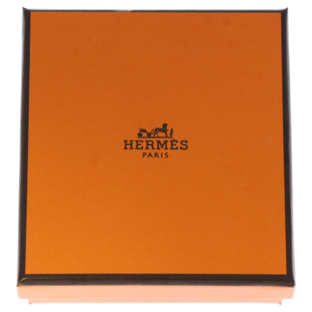 HERMES(エルメス) ポップアッシュ ミニ ピアス ブラック×シルバー