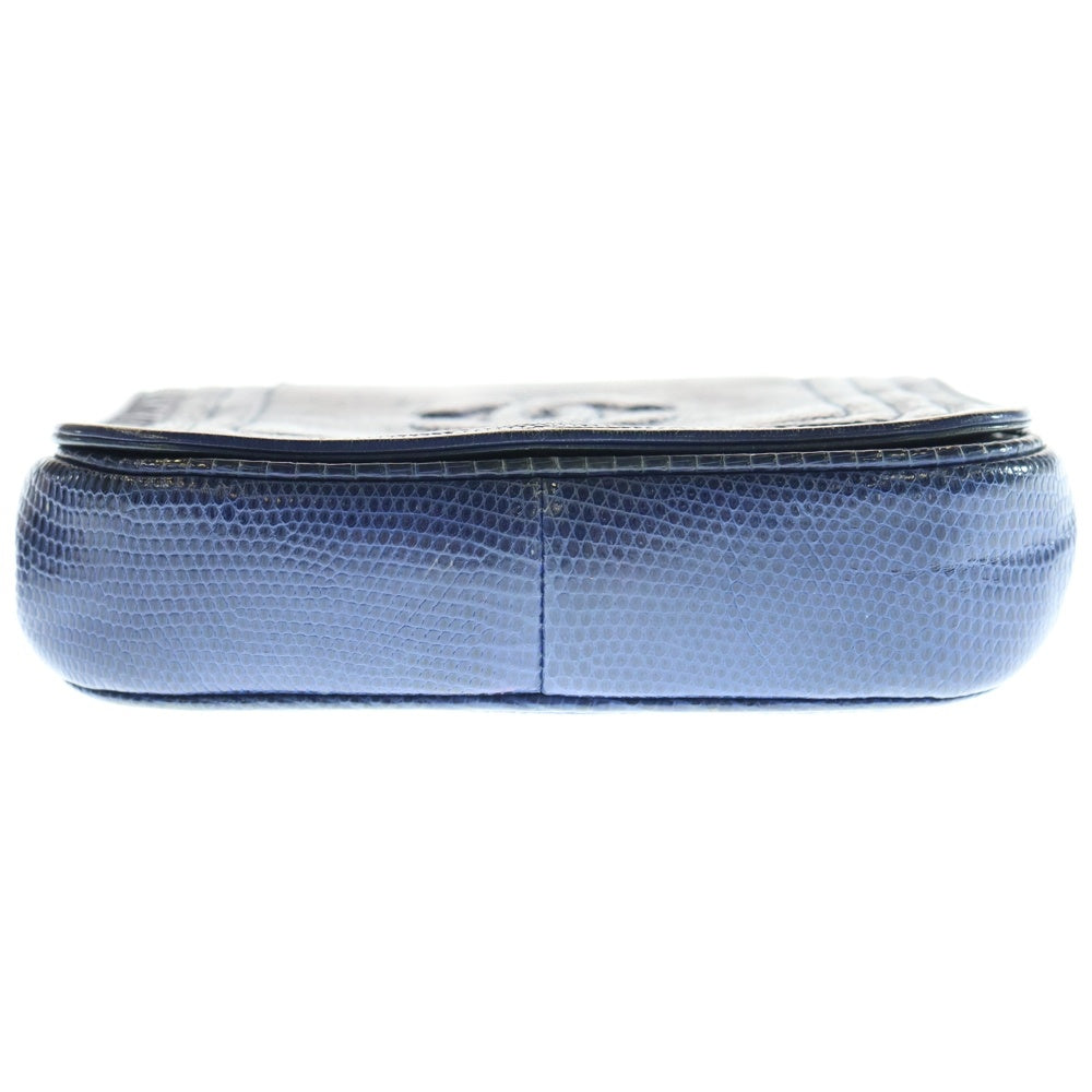 CHANEL(シャネル) ココマーク チェーンショルダーバッグ ネイビー ゴールド金具