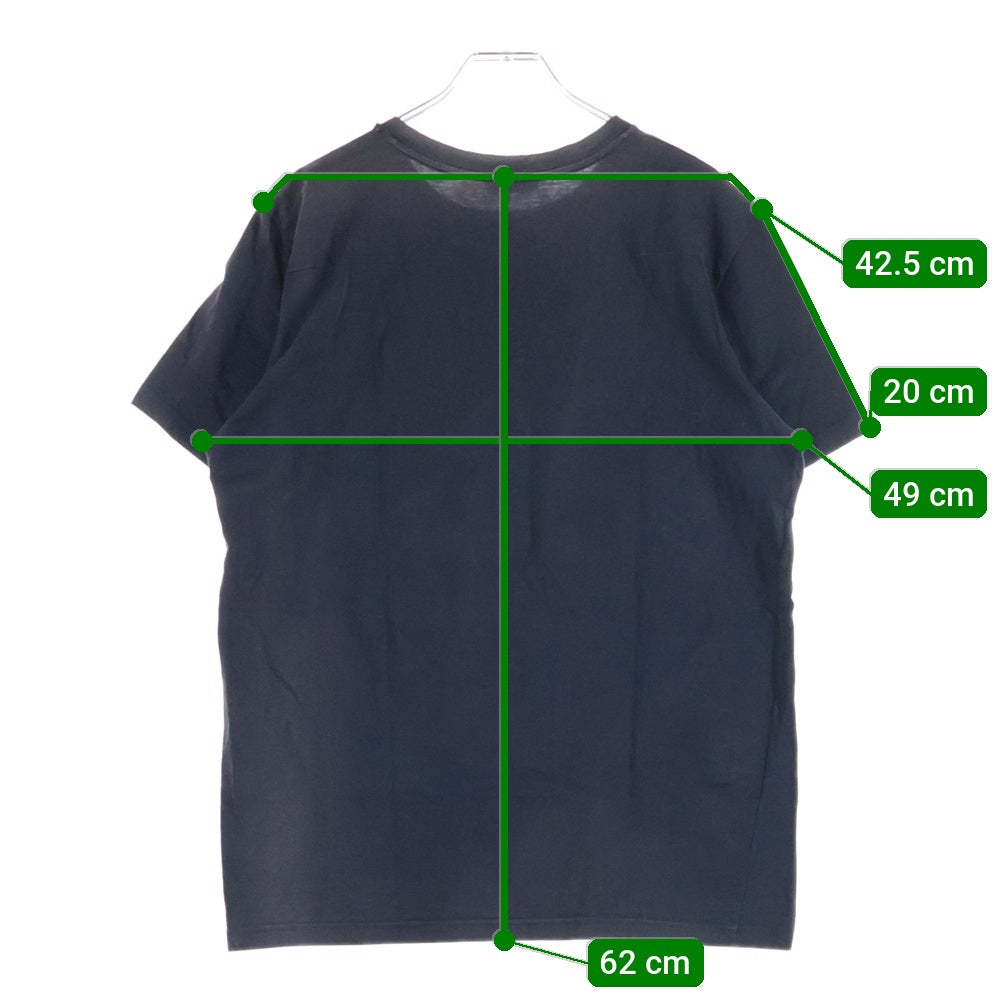 Dior HOMME(ディオールオム) 18SS ローズ 薔薇 フォトグラフィック ロゴプリント クルーネック 半袖Tシャツ カットソー ブラック 733J603I6312